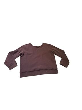Women's Brown distressed Crewneck Pullover Sweater Med/Large fan mail vintage